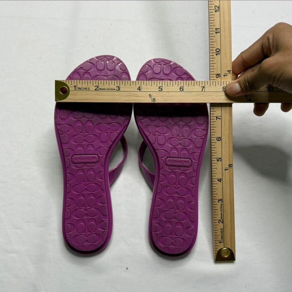 Y2K Coach Jelly Pink multicolor sandals size 7 - Picture 5 of 8